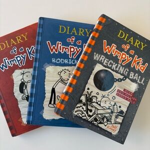 Diary of a Wimpy Kid Book Set - Red, Blue, Gray